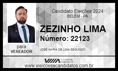 Candidato ZEZINHO LIMA 2024 - BELÉM - Eleições