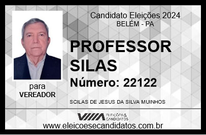 Candidato PROFESSOR SILAS 2024 - BELÉM - Eleições