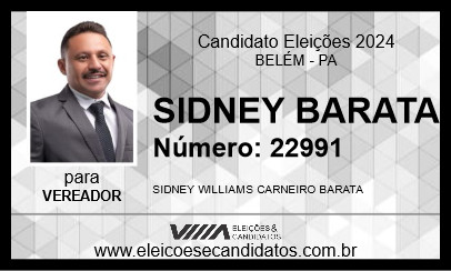 Candidato SIDNEY BARATA 2024 - BELÉM - Eleições