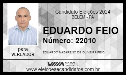 Candidato EDUARDO FEIO 2024 - BELÉM - Eleições