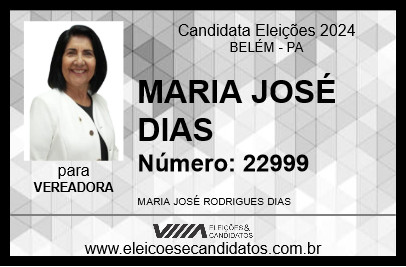 Candidato MARIA JOSÉ DIAS 2024 - BELÉM - Eleições