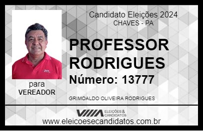 Candidato PROFESSOR RODRIGUES 2024 - CHAVES - Eleições