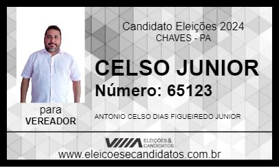 Candidato CELSO JUNIOR 2024 - CHAVES - Eleições