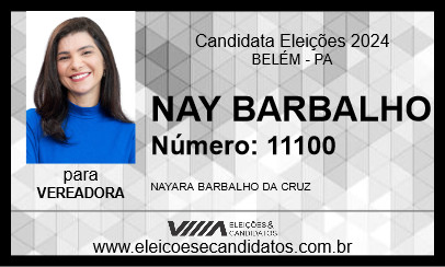 Candidato NAY BARBALHO 2024 - BELÉM - Eleições