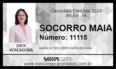 Candidato SOCORRO MAIA 2024 - BELÉM - Eleições