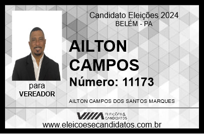 Candidato AILTON CAMPOS 2024 - BELÉM - Eleições