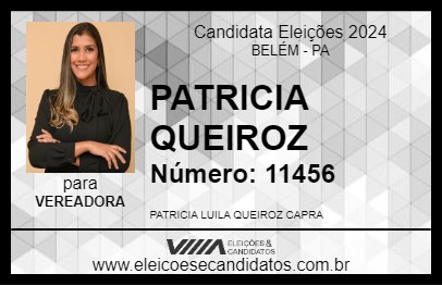 Candidato PATRICIA QUEIROZ 2024 - BELÉM - Eleições