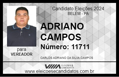 Candidato ADRIANO CAMPOS 2024 - BELÉM - Eleições