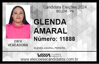 Candidato GLENDA AMARAL 2024 - BELÉM - Eleições