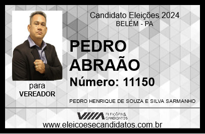 Candidato PEDRO ABRAÃO 2024 - BELÉM - Eleições