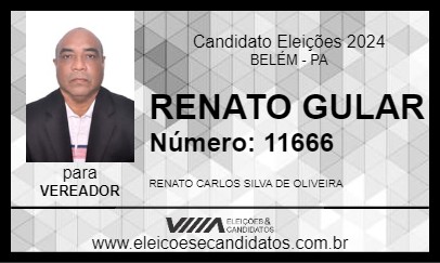 Candidato RENATO GULAR 2024 - BELÉM - Eleições