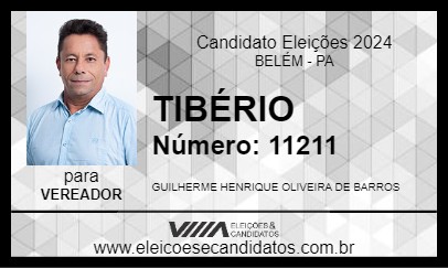 Candidato TIBÉRIO 2024 - BELÉM - Eleições