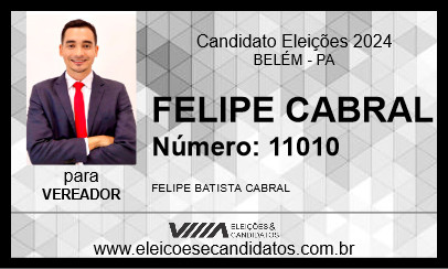 Candidato FELIPE CABRAL 2024 - BELÉM - Eleições