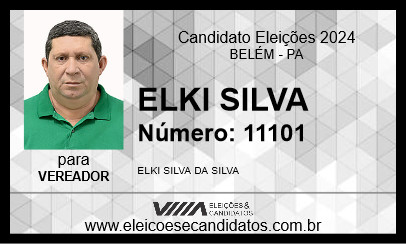 Candidato PR. ELKI 2024 - BELÉM - Eleições