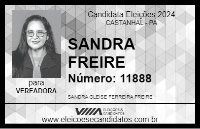 Candidato SANDRA FREIRE 2024 - CASTANHAL - Eleições