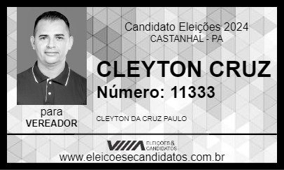 Candidato CLEYTON CRUZ 2024 - CASTANHAL - Eleições