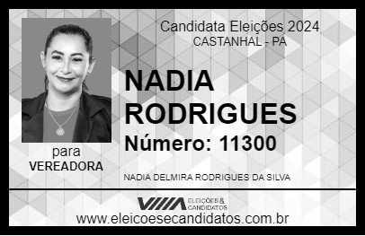 Candidato NADIA RODRIGUES 2024 - CASTANHAL - Eleições