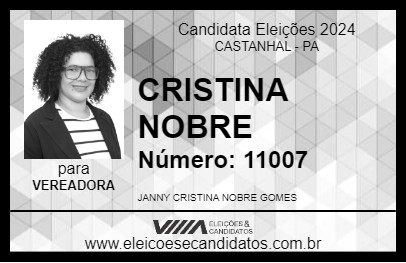 Candidato CRISTINA NOBRE 2024 - CASTANHAL - Eleições