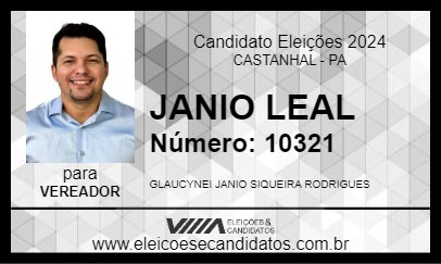 Candidato JANIO LEAL 2024 - CASTANHAL - Eleições