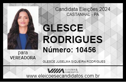 Candidato GLESCE RODRIGUES 2024 - CASTANHAL - Eleições