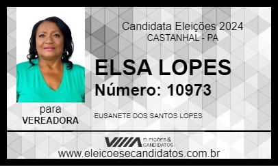 Candidato ELSA LOPES 2024 - CASTANHAL - Eleições