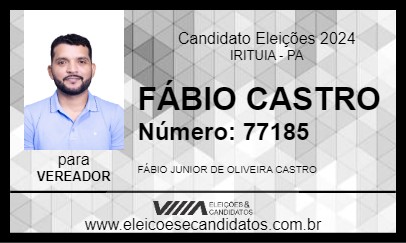 Candidato FÁBIO CASTRO 2024 - IRITUIA - Eleições