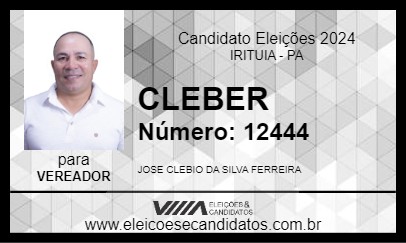 Candidato CLEBER 2024 - IRITUIA - Eleições