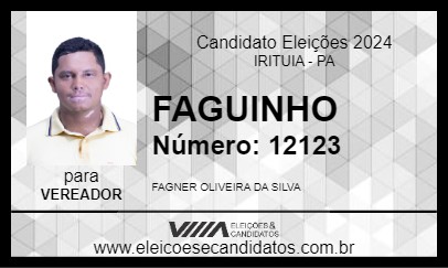 Candidato FAGUINHO 2024 - IRITUIA - Eleições