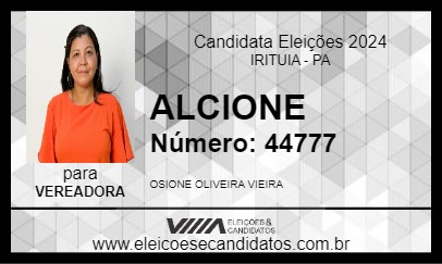 Candidato ALCIONE 2024 - IRITUIA - Eleições