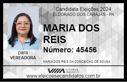 Candidato MARIA DOS REIS 2024 - ELDORADO DOS CARAJÁS - Eleições