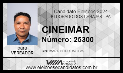 Candidato CINEIMAR 2024 - ELDORADO DOS CARAJÁS - Eleições