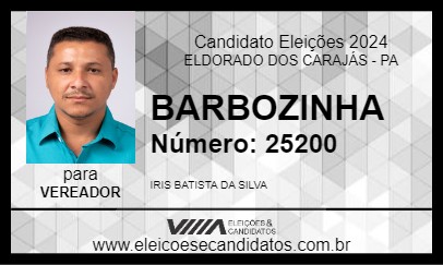 Candidato BARBOZINHA 2024 - ELDORADO DOS CARAJÁS - Eleições