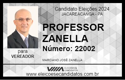 Candidato PROFESSOR ZANELLA 2024 - JACAREACANGA - Eleições