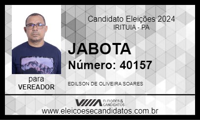 Candidato JABOTA 2024 - IRITUIA - Eleições