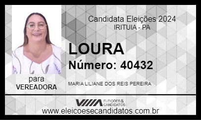 Candidato LOURA 2024 - IRITUIA - Eleições