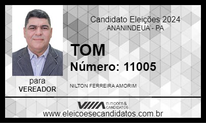 Candidato TOM 2024 - ANANINDEUA - Eleições