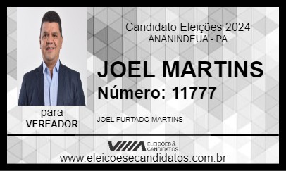 Candidato JOEL MARTINS 2024 - ANANINDEUA - Eleições