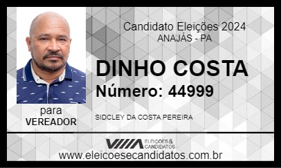 Candidato DINHO COSTA 2024 - ANAJÁS - Eleições