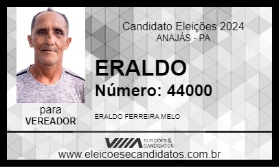 Candidato ERALDO 2024 - ANAJÁS - Eleições