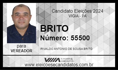 Candidato BRITO 2024 - VIGIA - Eleições