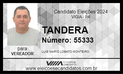 Candidato TANDERA 2024 - VIGIA - Eleições