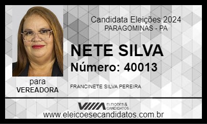 Candidato NETE SILVA 2024 - PARAGOMINAS - Eleições