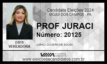 Candidato PROF JURACI 2024 - MOJUÍ DOS CAMPOS - Eleições