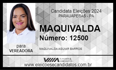 Candidato MAQUIVALDA 2024 - PARAUAPEBAS - Eleições