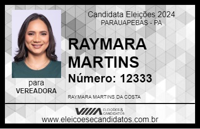 Candidato RAYMARA MARTINS 2024 - PARAUAPEBAS - Eleições