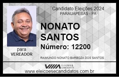 Candidato NONATO SANTOS 2024 - PARAUAPEBAS - Eleições