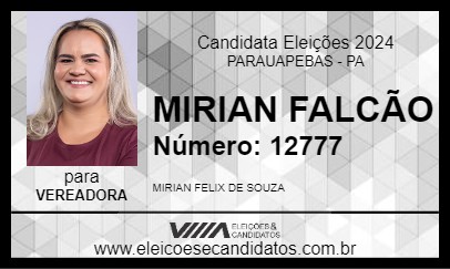 Candidato MIRIAN FALCÃO 2024 - PARAUAPEBAS - Eleições