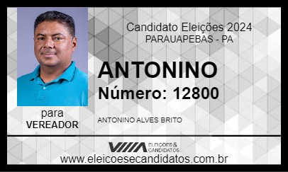 Candidato ANTONINO 2024 - PARAUAPEBAS - Eleições