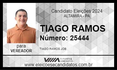 Candidato TIAGO RAMOS 2024 - ALTAMIRA - Eleições