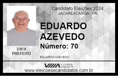 Candidato EDUARDO AZEVEDO 2024 - JACAREACANGA - Eleições